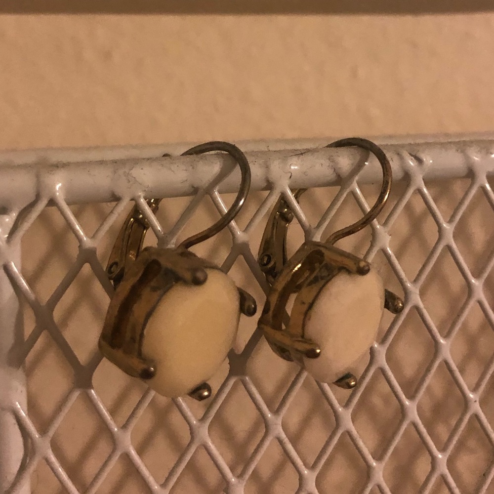 Francesca’s white stone earrings